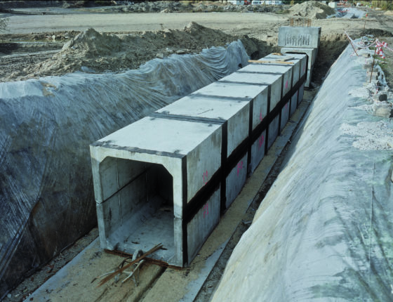 Cadre 1.5x2m Galerie technique a Gennevilliers en 1991