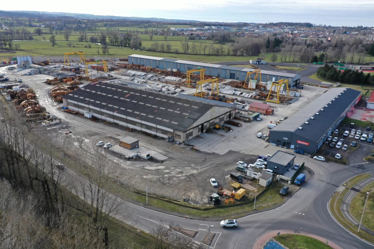 L'usine de Souleyrie vue du ciel par drone